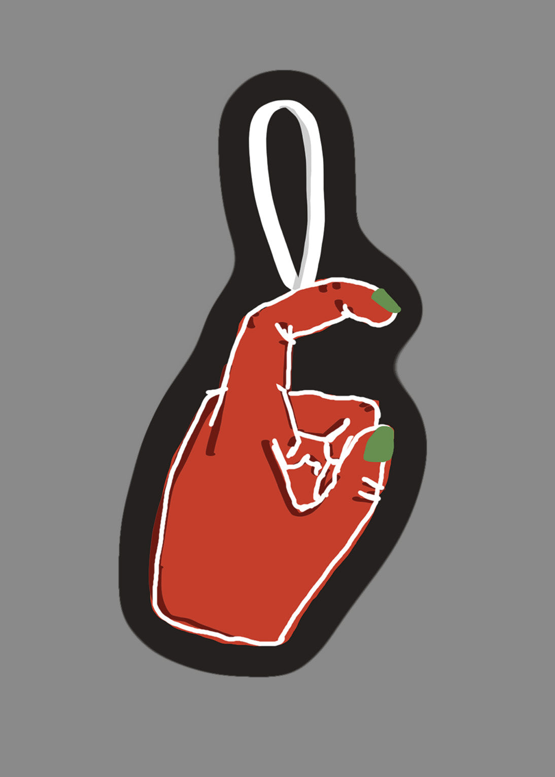 ASL Ornament sticker