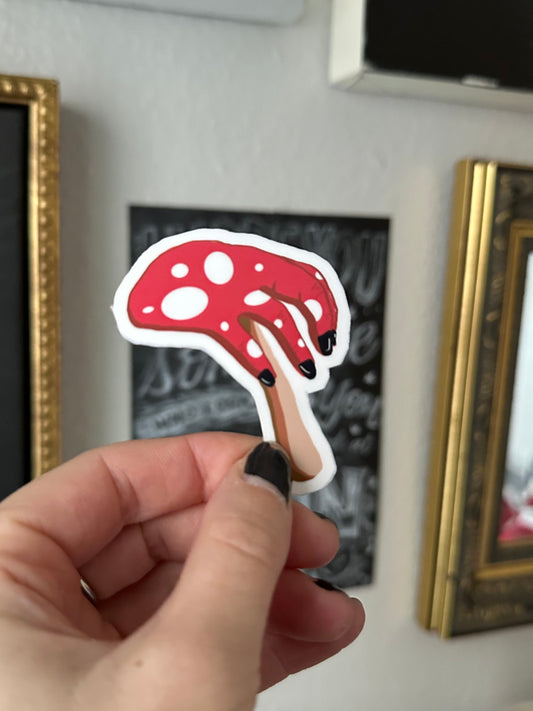 ASL Mushroom Sticker