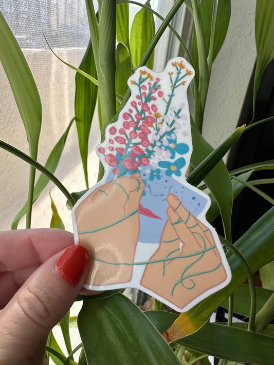 ASL Flower sticker