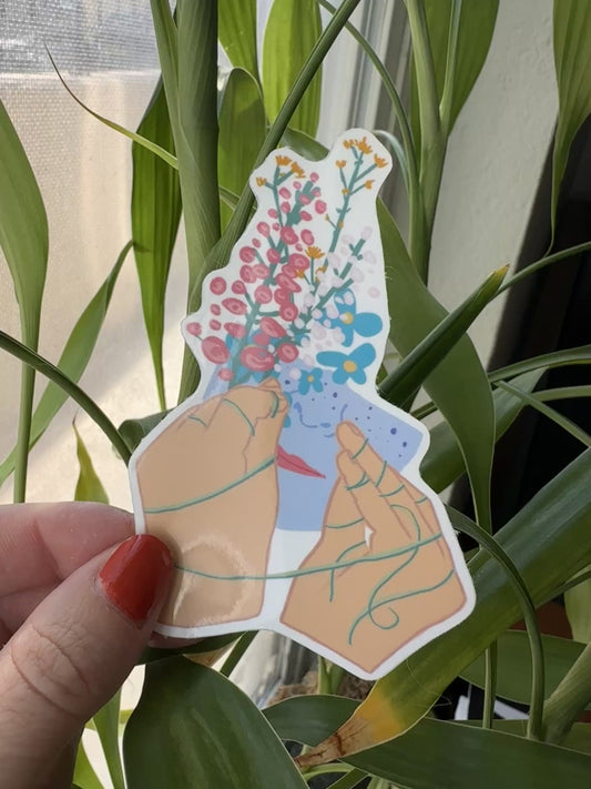 ASL Flower sticker